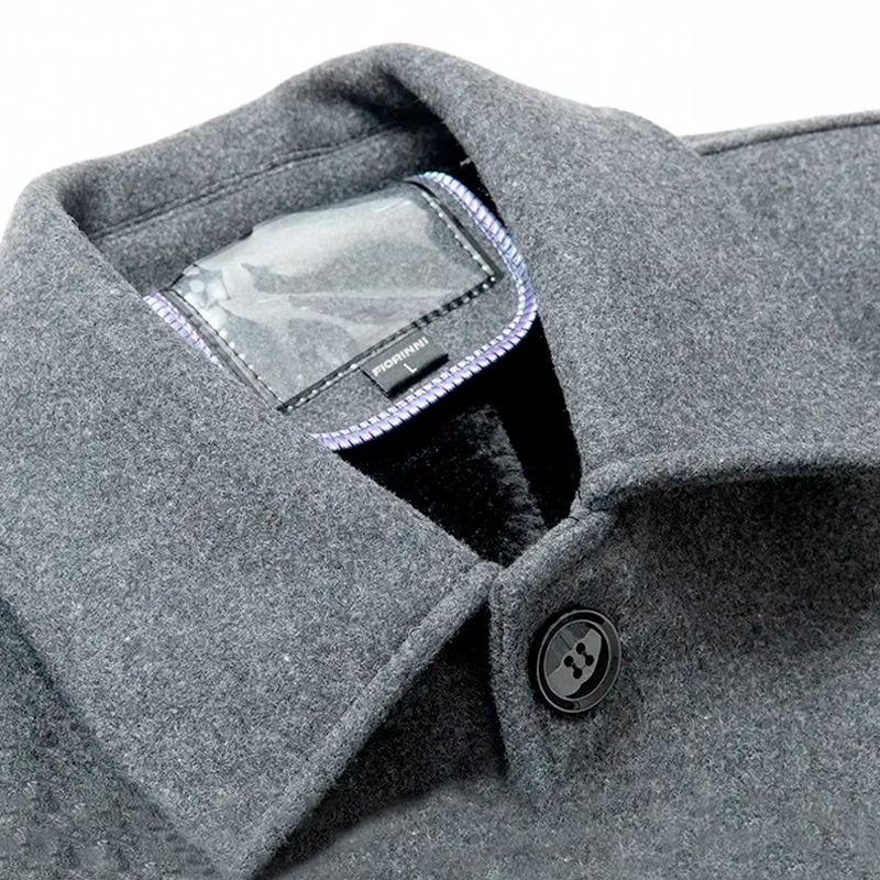 Sobretudo Masculino Curto De Lã Denmark