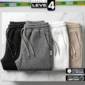 [Pague 2, Leve 4] Calça Tuesday Masculina em Algodão, Poliéster e Malha Texturizada de Caimento Reto com Cós Elástico e Cordão Trançado