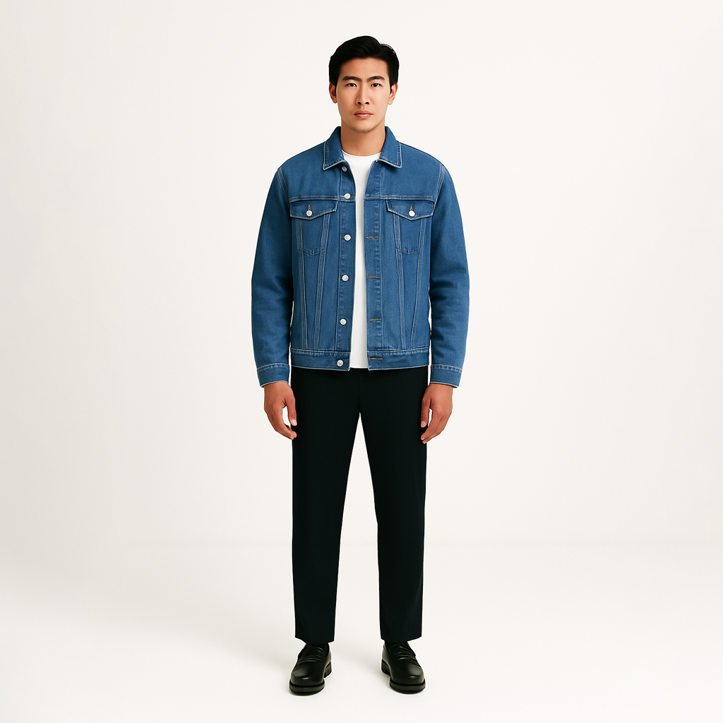 Jaqueta Masculina Jeans Acolchoado Basic