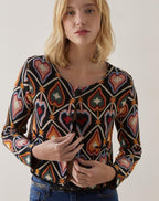 Jaqueta Cropped Tricot Jacquard  - Anturio Wallpaper